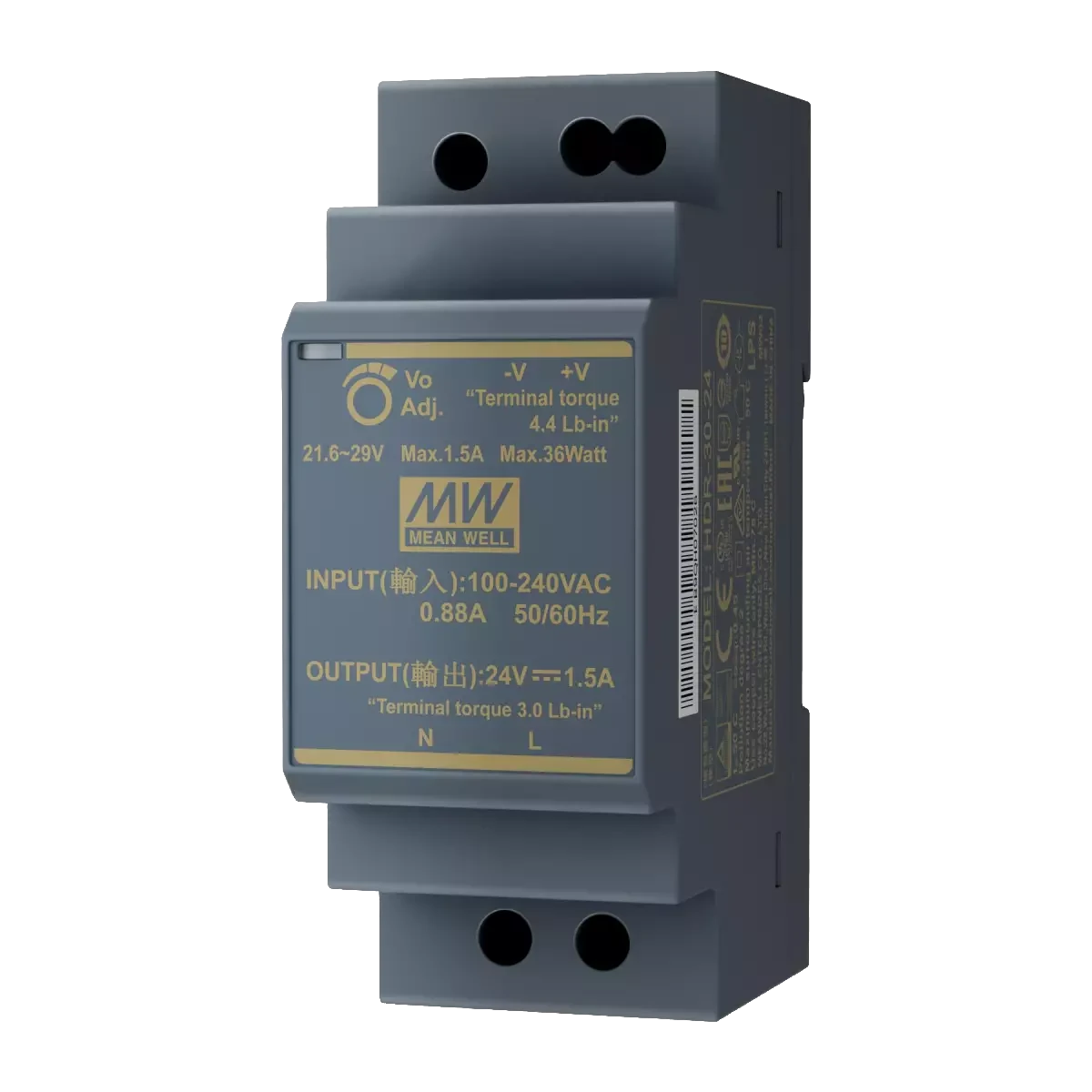 Transformator für Hutschienenmontage