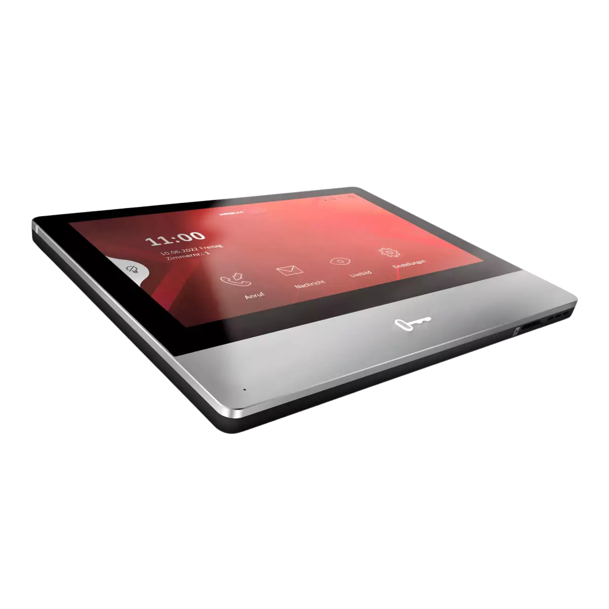 Metzler Innenstation Pro, 7 Zoll IPS Touchscreen, LAN PoE, Schwarz-Grau