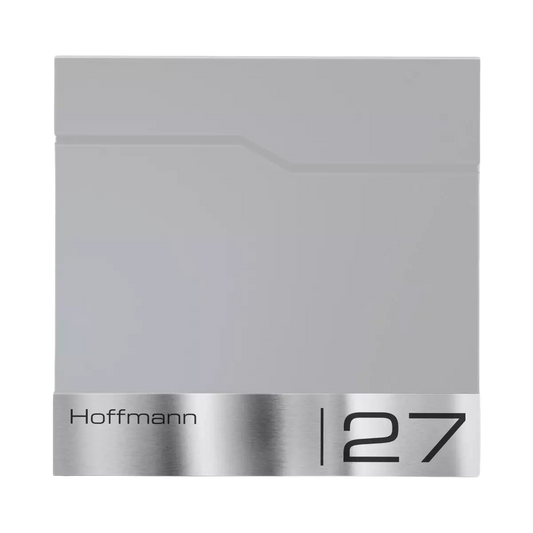 Ersatz Gravurplatte aus Edelstahl passend zu Briefkästen Enno, Siebert und Thobe