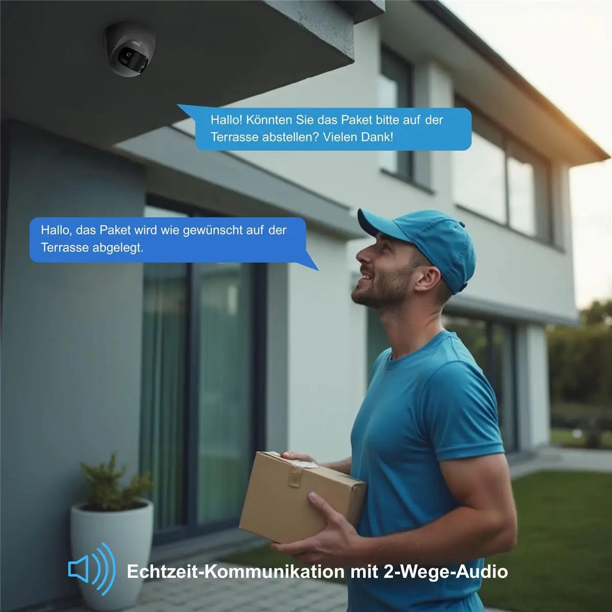 HiLook by Hikvision Netzwerkkamera | 8 MP Smart Hybrid Light | 180° Weitwinkel | IPC-T280HAD-LUF/SL
