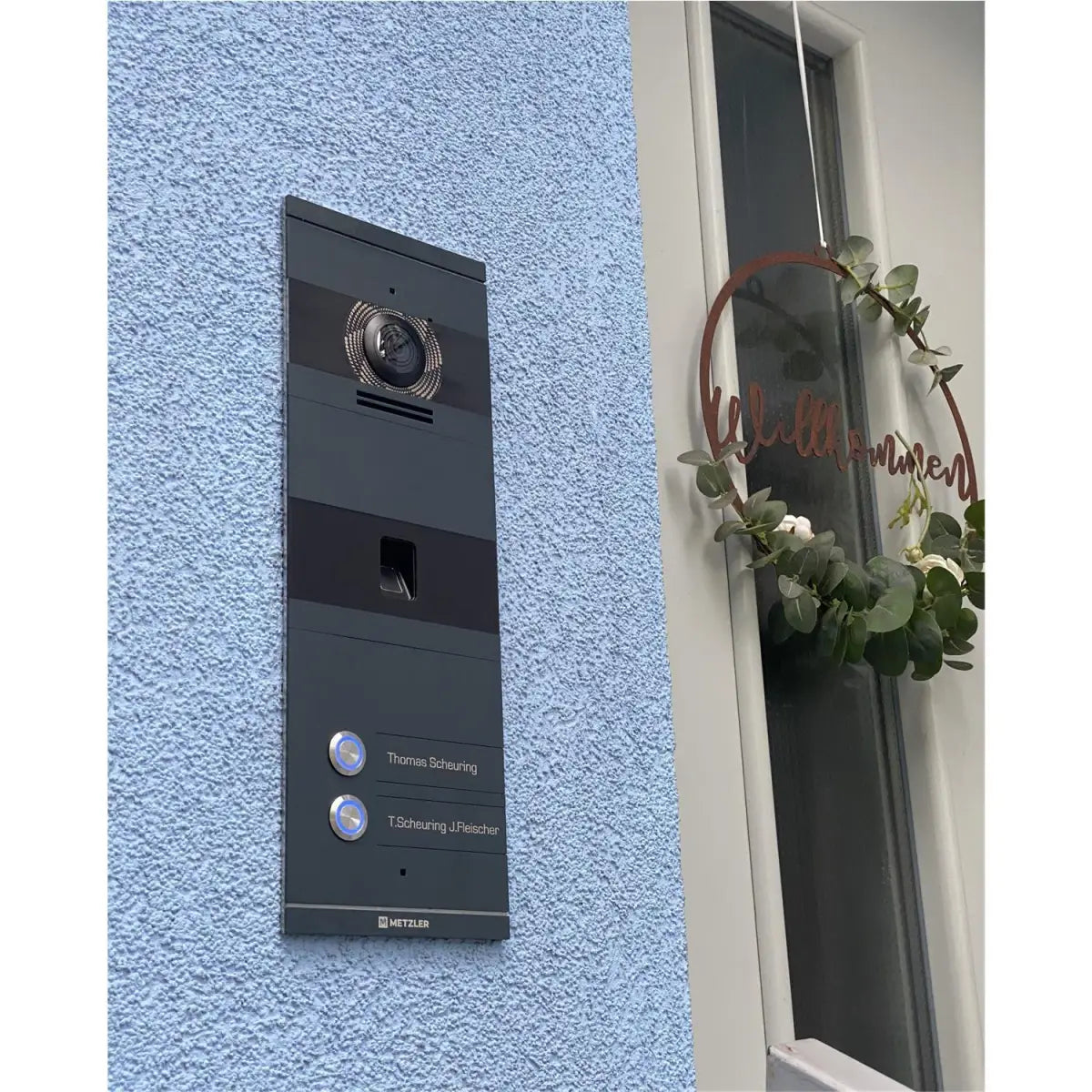 Metzler VDM10 2.0 Niko | 2 Klingeltaster | Fingerabdruck & RFID Leser