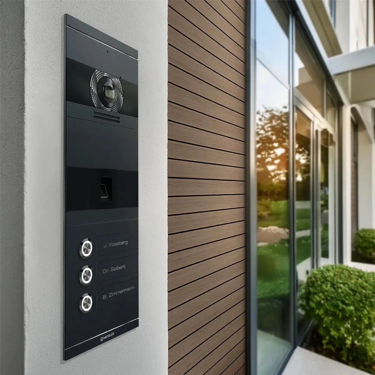 Metzler VDM10 2.0 Niko | 3 Klingeltaster | Fingerabdruck & RFID Leser