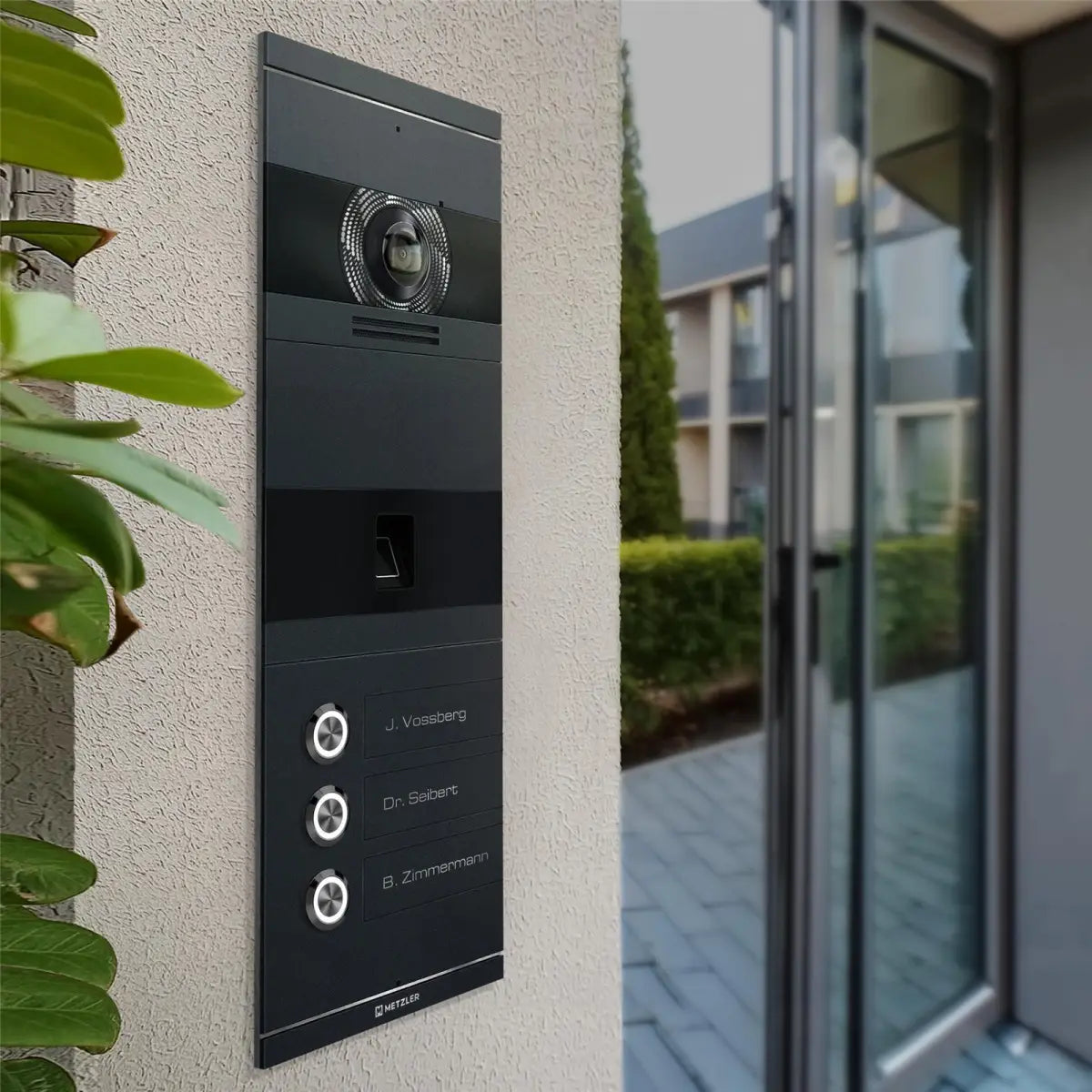 Metzler VDM10 2.0 Niko | 3 Klingeltaster | Fingerabdruck & RFID Leser