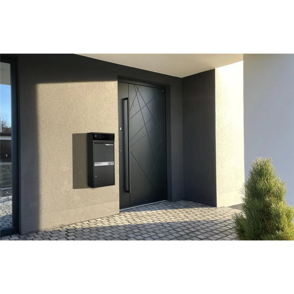 Metzler Paketbox mit VDM10 2.0 Video-Türsprechanlage | 1 Klingeltaster