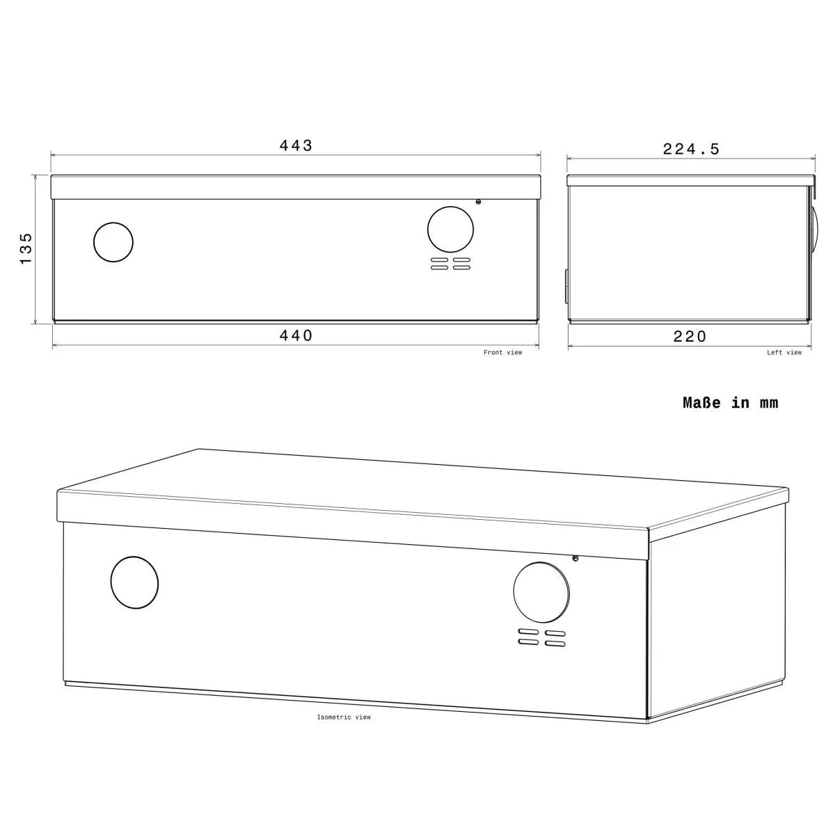 Metzler Paketbox mit VDM10 2.0 Video-Türsprechanlage | 1 Klingeltaster