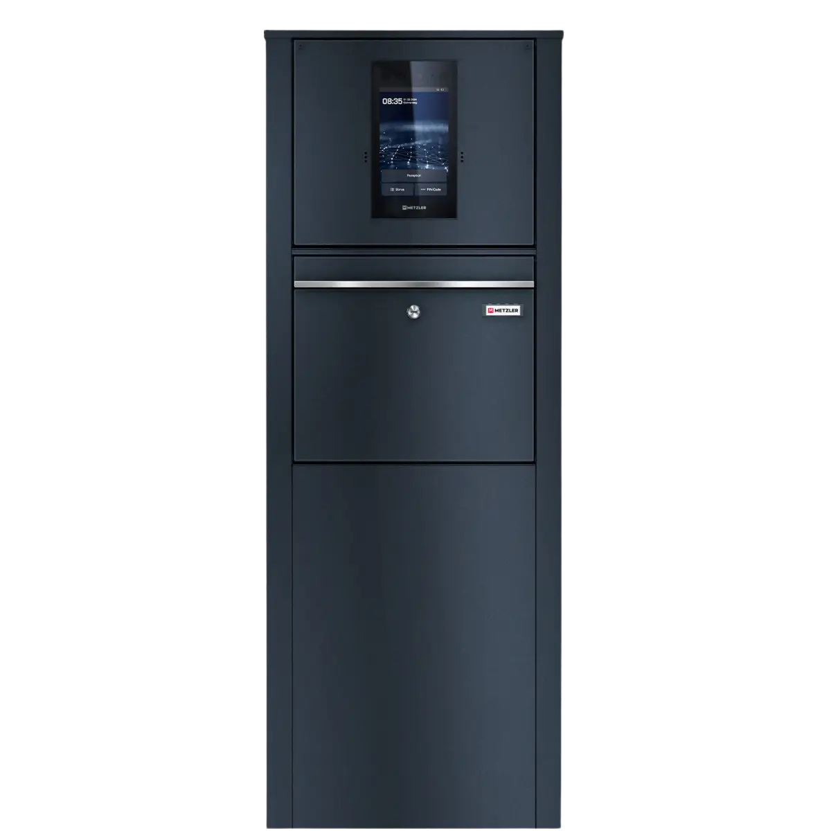 Metzler Standbriefkasten mit Video-Türsprechanlage für Einfamilienhaus SDM10 | Touch-Display | Anthrazit RAL7016