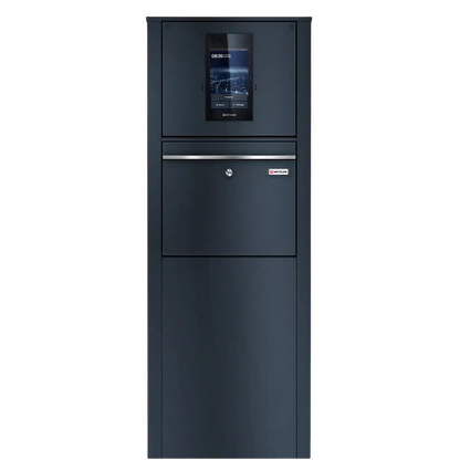 Metzler Standbriefkasten mit Video-Türsprechanlage für Einfamilienhaus SDM10 | Touch-Display | Anthrazit RAL7016