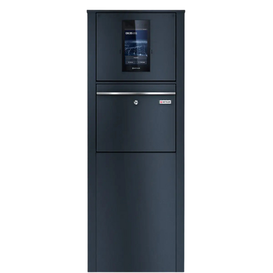 Metzler Standbriefkasten mit Video-Türsprechanlage für Einfamilienhaus SDM10 | Touch-Display | Anthrazit RAL7016