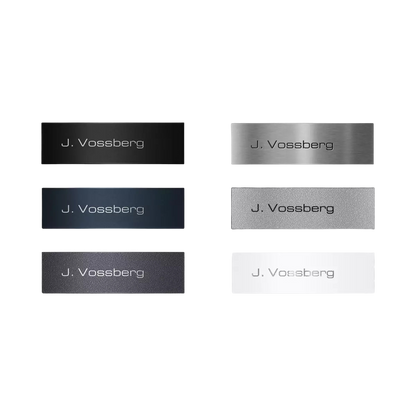 Metzler VDM10 Ersatz Namensschild mit Lasergravur magnetisch für Versionen mit 2-3 Klingeltastern