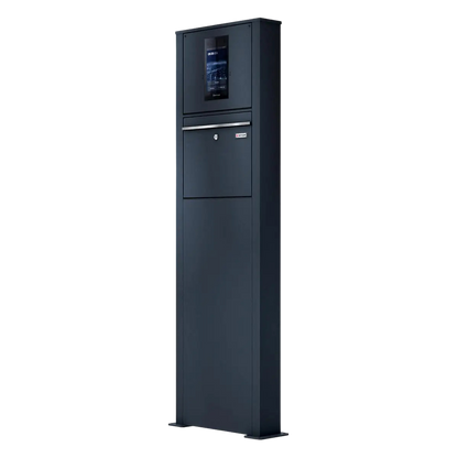 Metzler Standbriefkasten mit Video-Türsprechanlage für Einfamilienhaus SDM10 | Touch-Display | Anthrazit RAL7016