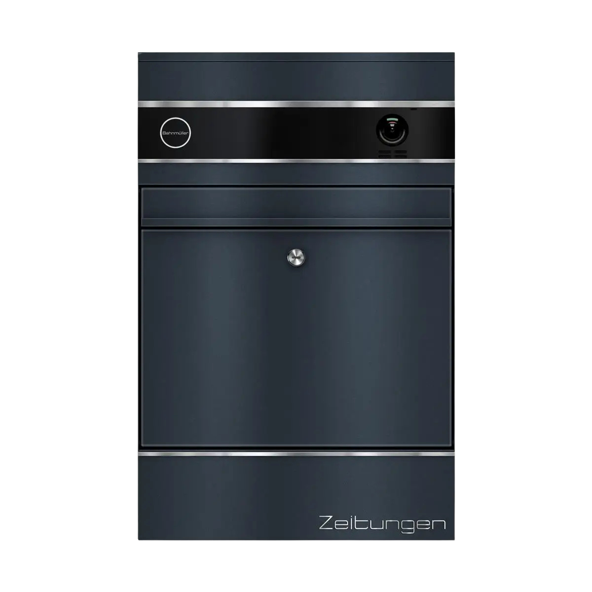 Metzler Briefkasten mit VDM10 2.0 Video-Türsprechanlage | 1 Klingel | RAL7016 Anthrazit