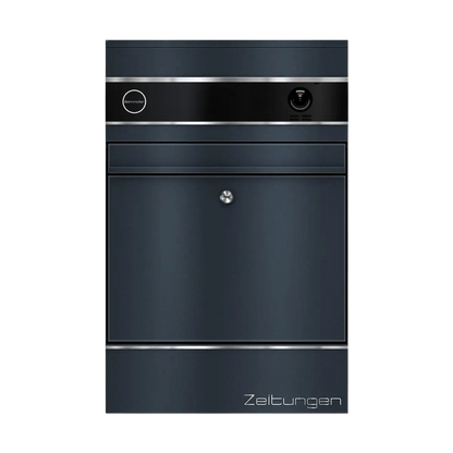 Metzler Briefkasten mit VDM10 2.0 Video-Türsprechanlage | 1 Klingel | RAL7016 Anthrazit