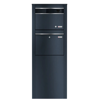 Metzler Standbriefkasten mit Video-Türsprechanlage für Einfamilienhaus VDM10 | Anthrazit RAL7016