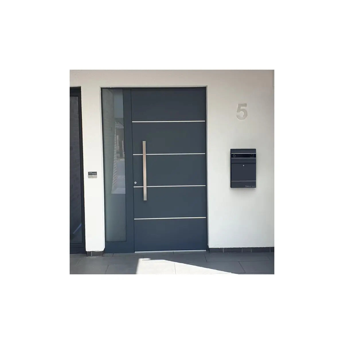 Metzler Briefkasten mit VDM10 2.0 Video-Türsprechanlage | 1 Klingel | RAL7016 Anthrazit