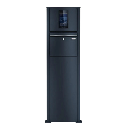 Metzler Standbriefkasten mit Video-Türsprechanlage für Einfamilienhaus SDM10 | Touch-Display | Anthrazit RAL7016
