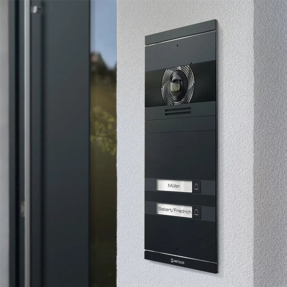Metzler VDM10 2.0 Neo | 2 Klingeltaster | Austauschbare Namensschilder