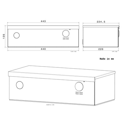 Metzler Paketbox mit VDM10 2.0 Video-Türsprechanlage | 1 Klingeltaster